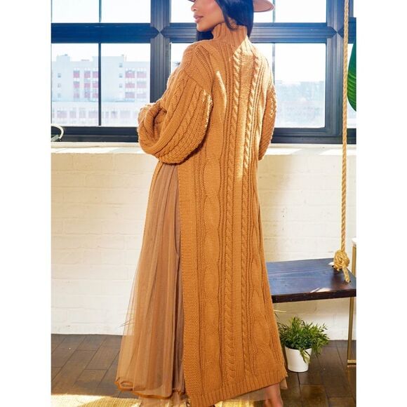 NWT Tulle Me A Secret Sweater 2PC Skirt Set - Tan - Picture 13 of 14